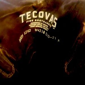 TECOVAS-Men’s Caiman Belly Roper Boots (NEVER BEEN WORN) (AUTHENTIC)